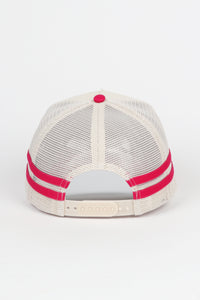 Retro Stripe Mesh Trucker Cap