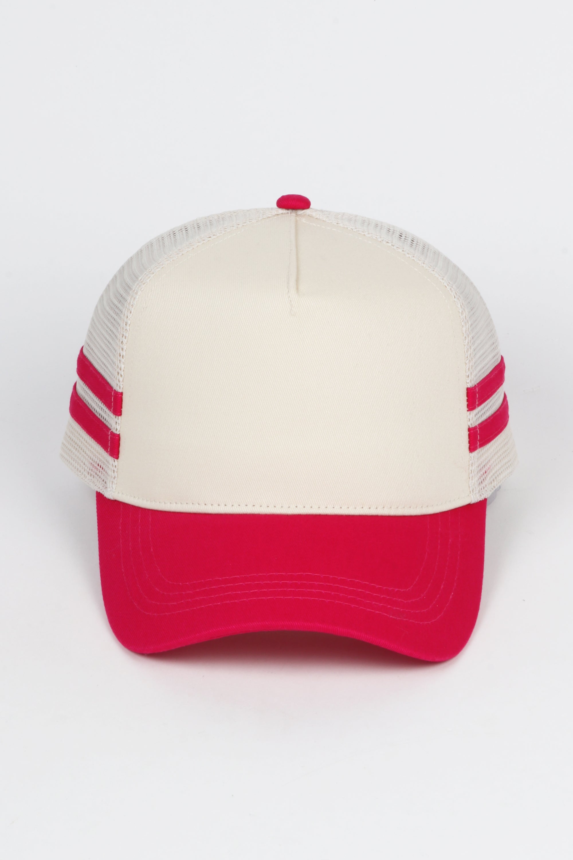 Retro Stripe Mesh Trucker Cap