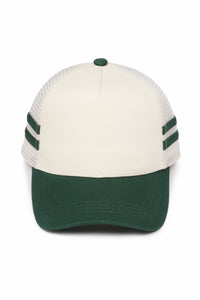Retro Stripe Mesh Trucker Cap