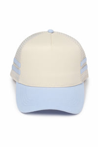 Retro Stripe Mesh Trucker Cap