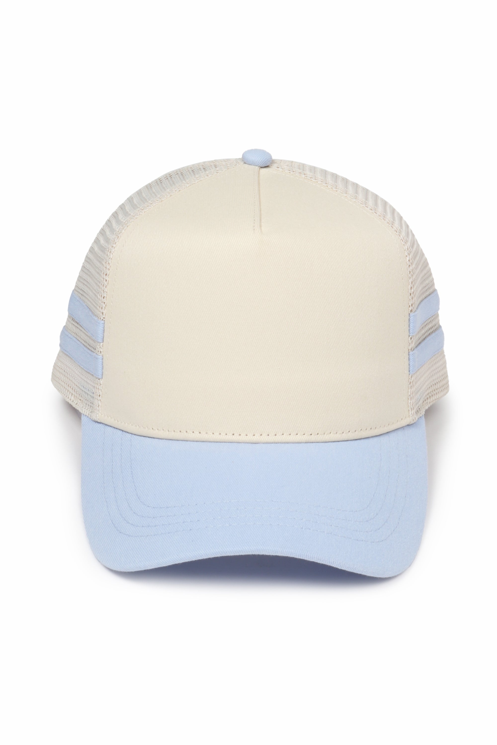 Retro Stripe Mesh Trucker Cap
