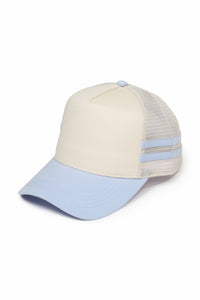 Retro Stripe Mesh Trucker Cap