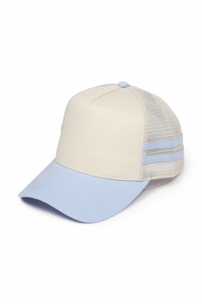 Retro Stripe Mesh Trucker Cap