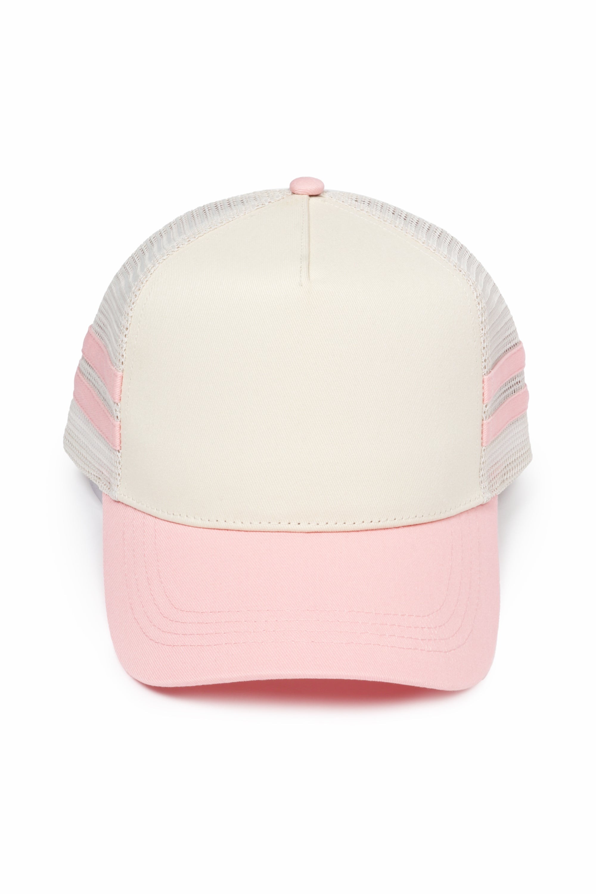Retro Stripe Mesh Trucker Cap