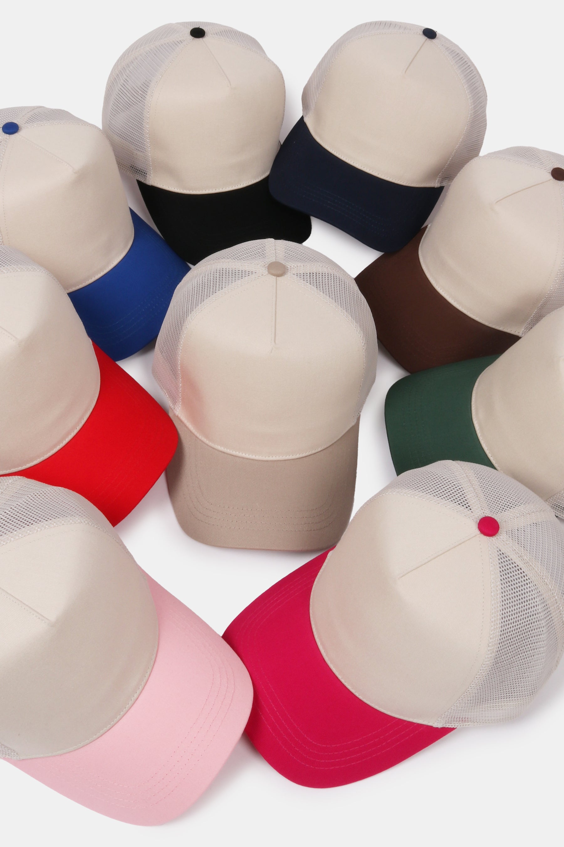 Two-Tone 5 Panel Mesh-Back Baseball Cap – David and Young Wholesale