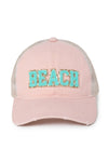 FWCAPM5203 - Beach Chenille Emb Cotton Hat
