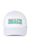 FWCAPM5203 - Beach Chenille Emb Cotton Hat
