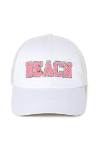 FWCAPM5203 - Beach Chenille Emb Cotton Hat