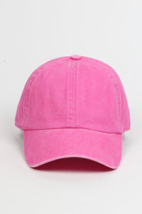 Washed Twill 6 Panel Baseball Cap