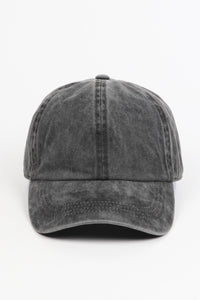 Washed Twill 6 Panel Baseball Cap