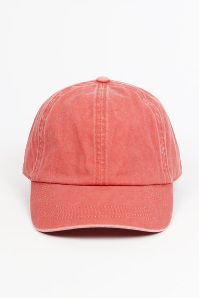Washed Twill 6 Panel Baseball Cap