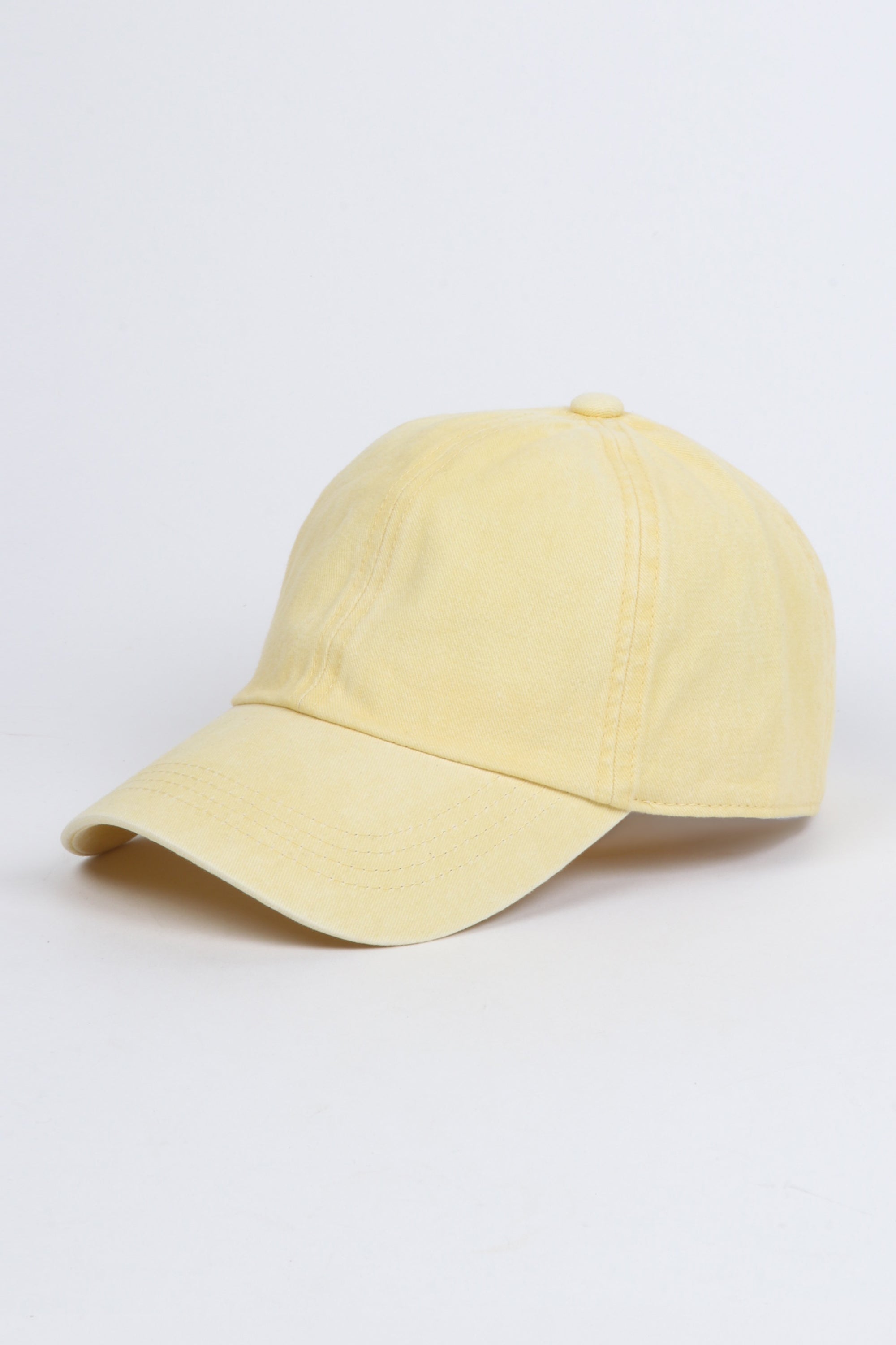 Washed Twill 6 Panel Baseball Cap