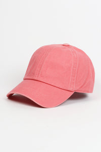 Washed Twill 6 Panel Baseball Cap