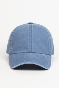 Washed Twill 6 Panel Baseball Cap