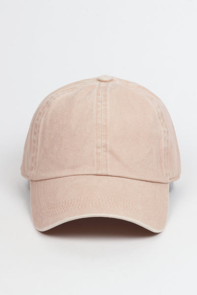 Washed Twill 6 Panel Baseball Cap