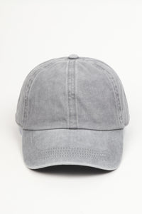 Washed Twill 6 Panel Baseball Cap