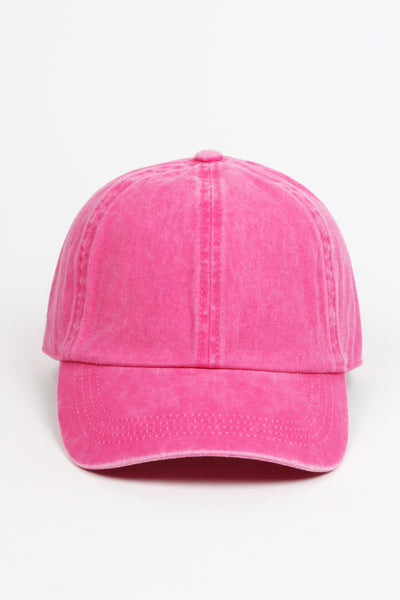 Washed Twill 6 Panel Baseball Cap