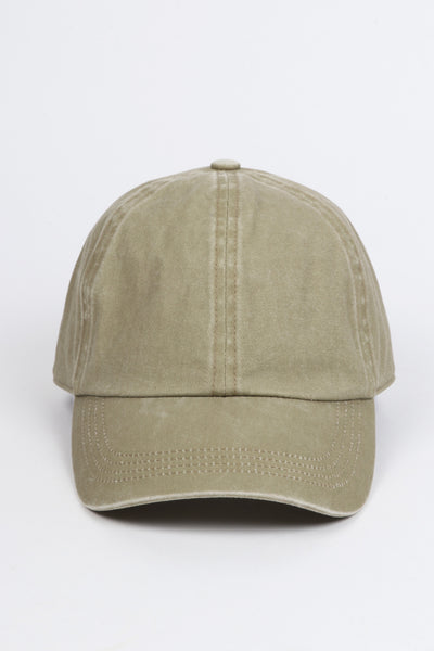 Washed Twill 6 Panel Baseball Cap