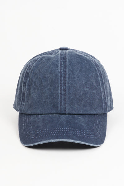 Washed Twill 6 Panel Baseball Cap