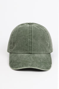 Washed Twill 6 Panel Baseball Cap