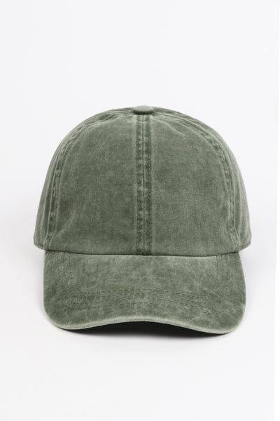Washed Twill 6 Panel Baseball Cap