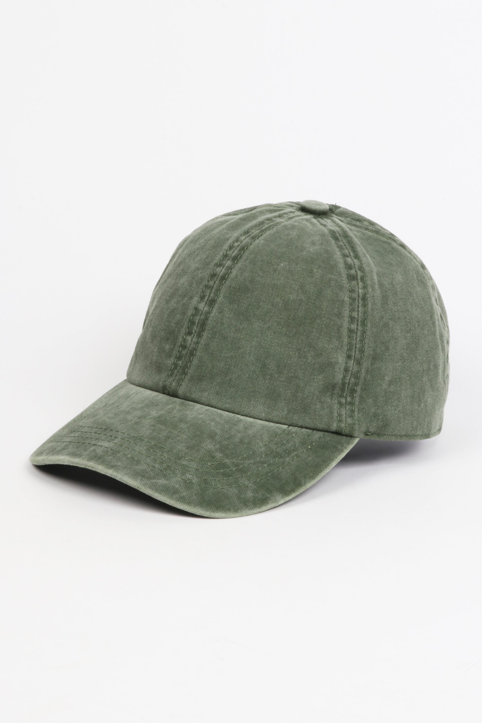 Washed Twill 6 Panel Baseball Cap