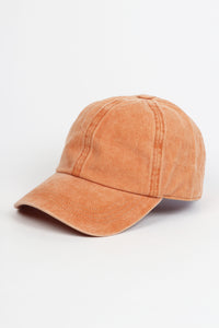 Washed Twill 6 Panel Baseball Cap
