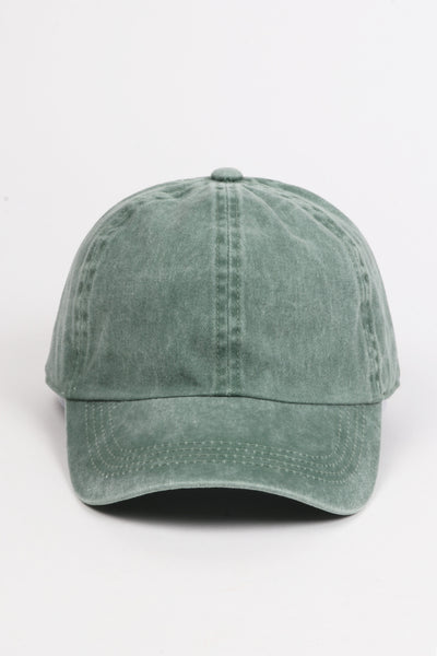 Washed Twill 6 Panel Baseball Cap