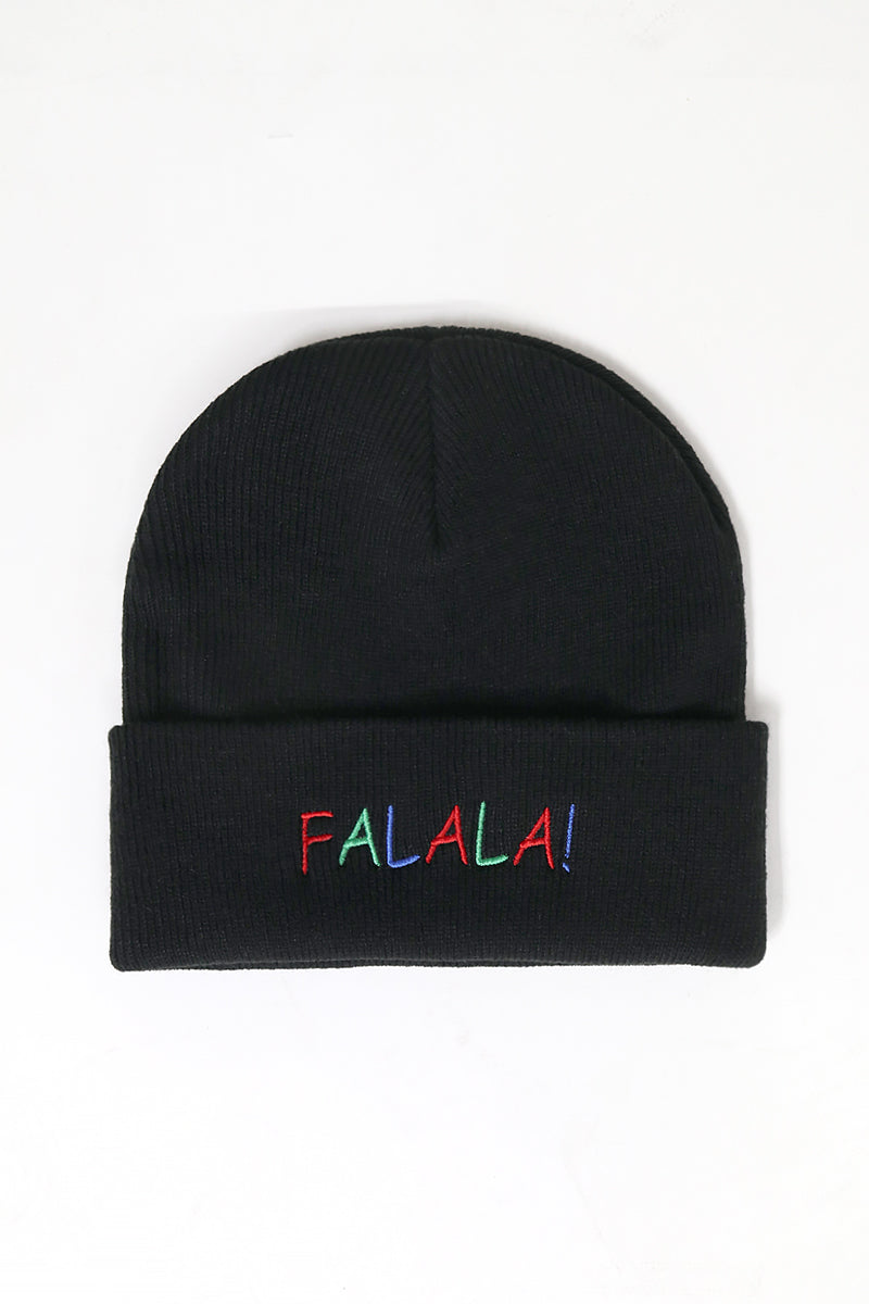 LBB2402 - FALALA Embroidered Knit Cuffed Beanie
