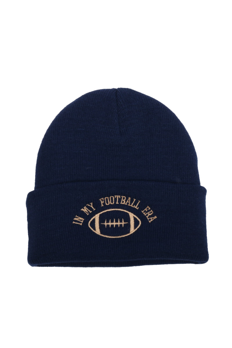 LBB3313 - In My Football Era Embroidered Beanie