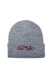 LBB3325 - In My Cat Mom Era Embroidered Beanie