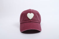 LCAP2182 - HEART CHENILLE BASEBALL CAP