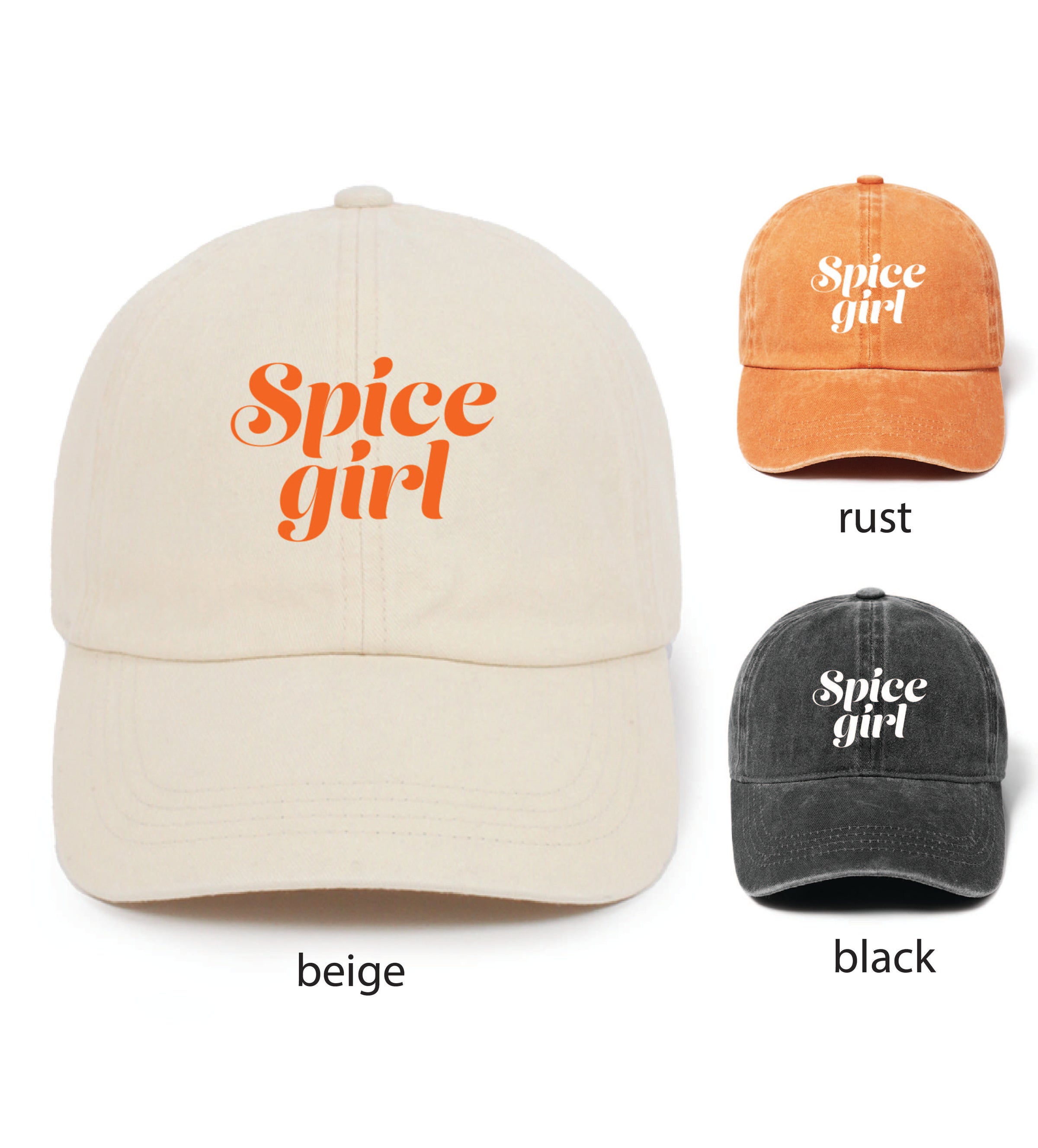 LCAP2966 - Spice Girl Washed baseball cap with adjustable