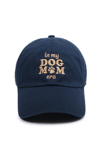 LCAP3296 - In My Dog Mom Era Script Embroidered Baseball Cap