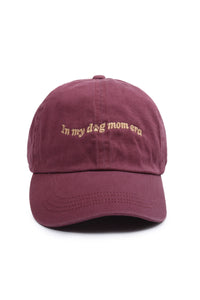 LCAP3328 - In My Dog Mom Era Script Embroidered Baseball Cap