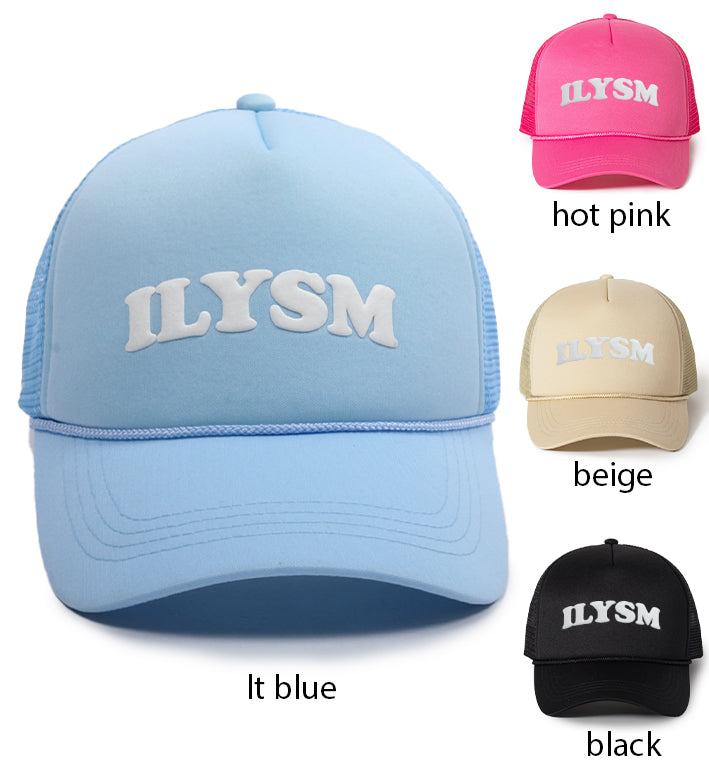 LCAPM3343 - ILYSM HEAT TRANSFERRED TRUCKER HAT