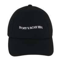 LCAP3437 - "IN MY VACAY ERA" EMBROIDERED BASEBALL CAP