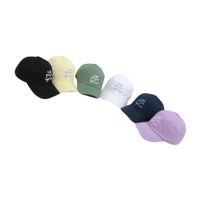 LCAP3463 - "A LOT GOING ON RIGHT NOW" EMBROIDERED BASEBALL CAP