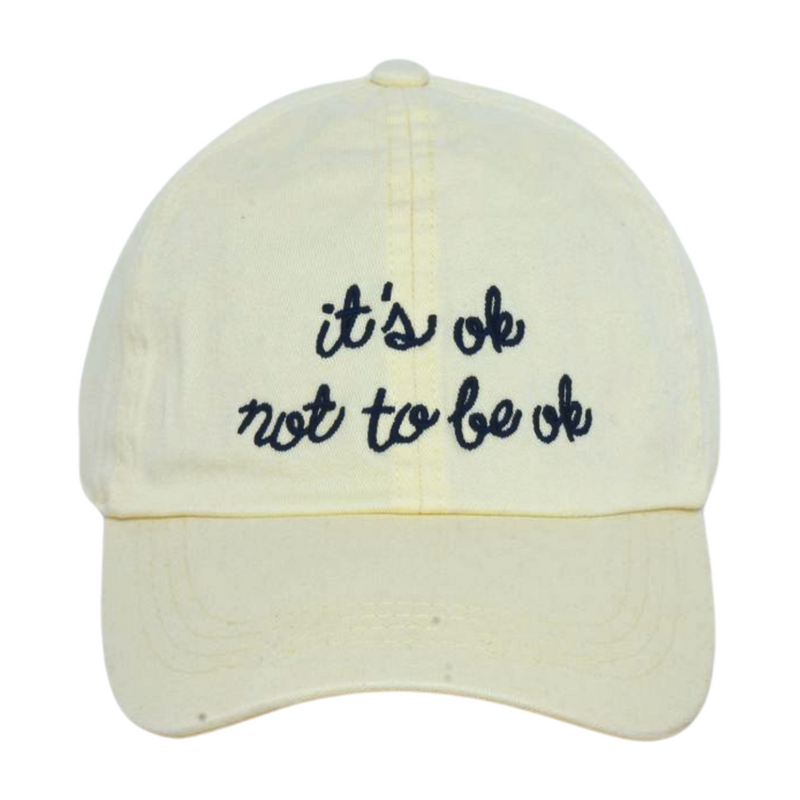 LCAP3472 - "IT'S OK NOT TO BE OK" SELF CARE THEME BASEBALL CAP