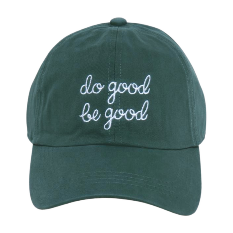 LCAP3475 - "DO GOOD BE GOOD" EMBROIDERED BASEBALL CAP