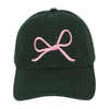 LCAP3620 - BOW EMBROIDERED COTTON BASEBALL CAP