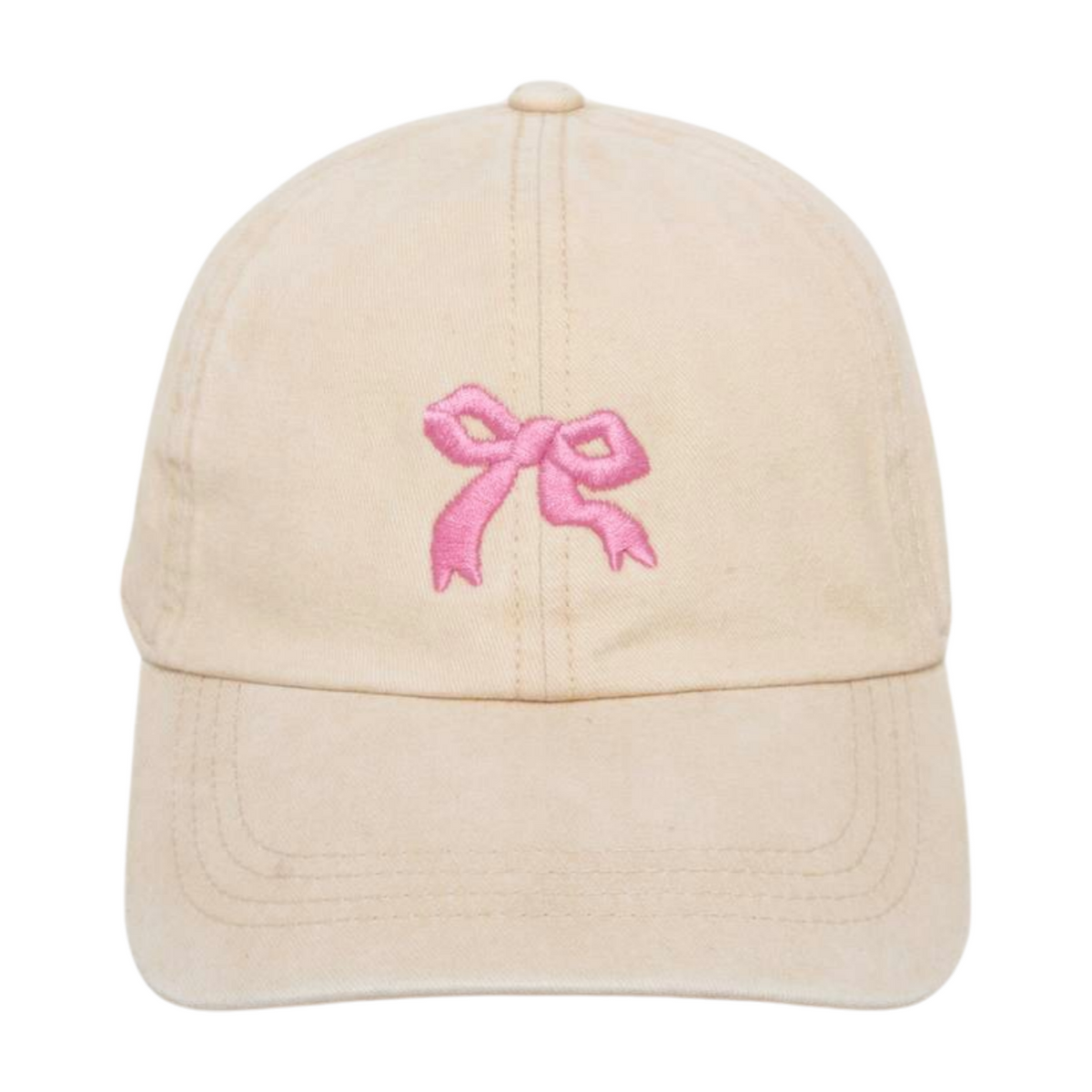 LCAP3621 - SMALL BOW EMBROIDERED ON COTTON HAT