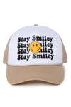 FWCAPM2117 - SMILEY Heat Transfer Mesh Back Trucker hat