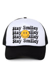FWCAPM2117 - SMILEY Heat Transfer Mesh Back Trucker hat