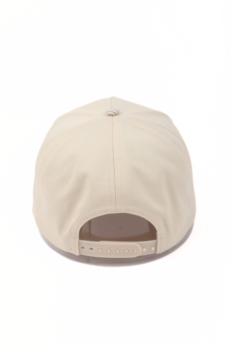 Stripe Brim 5-Panel Baseball Cap