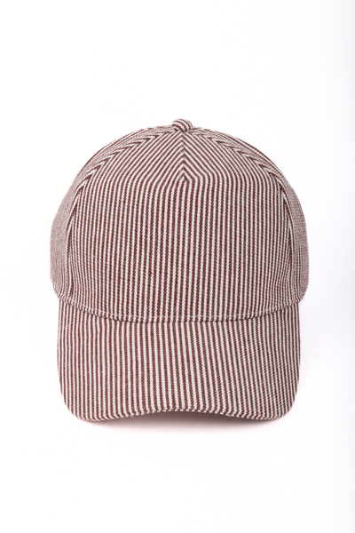Stripe 5-Panel Baseball Cap