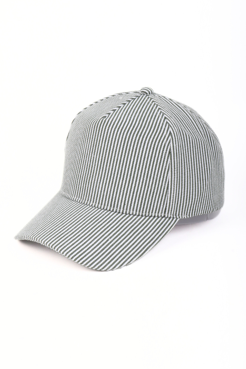 Stripe 5-Panel Baseball Cap