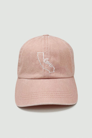 LCAP1154 - Home state map embroidery baseball caps