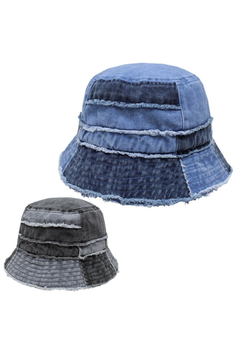 ABU351 - Patch work bucket hat