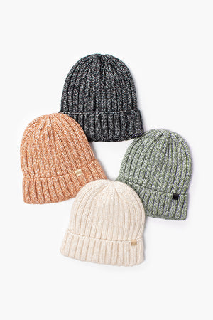 ABB1712 - Satin Lined Marled Yarn Beanie